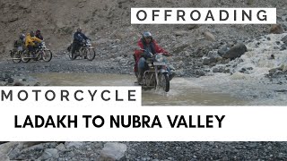 preview picture of video 'Leh, Ladakh to Nubra valley offroading (Less traveled roads)'