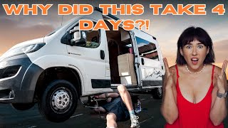 Fixing Our Brakes… 4 Days of Chaos! | Raw Van Life Peugeot Boxer