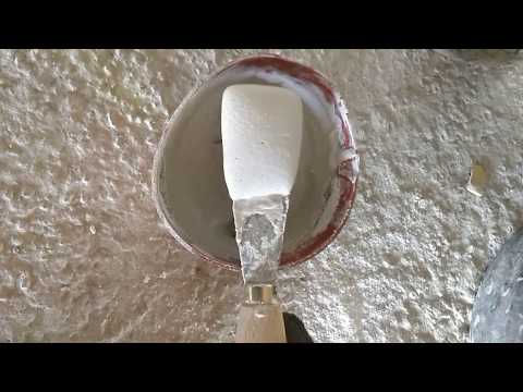 Gips anmischen auf der Baustelle