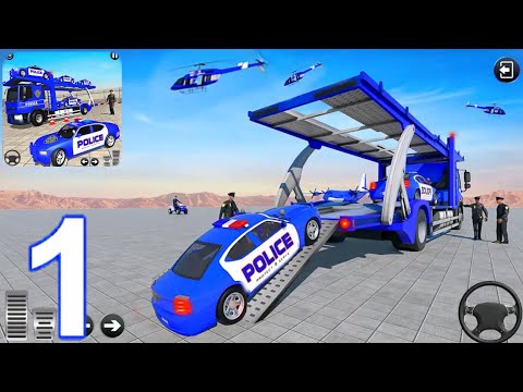 US Police Vehicles Transport Truck 2021 #1 - Police Car Transport Simulator (iOS, Android)