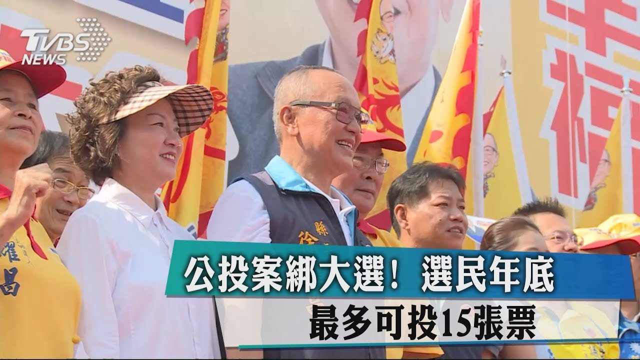 公投案綁大選! 選民年底最多可投15張票