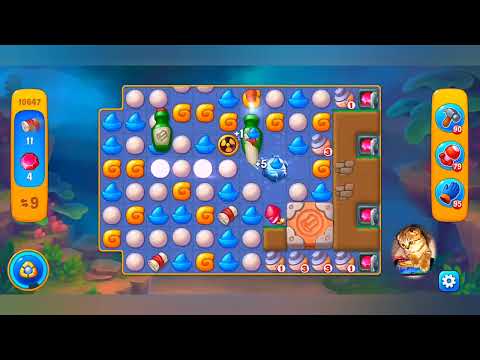 фишдом 2022 # 10647 уровень - прохождение без бустеров # Fishdom,  10647  level - no Boosters.