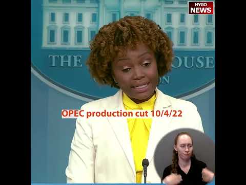 OPEC+ cut million barrels a day, KJP: historic actions, energy prices declined sharply