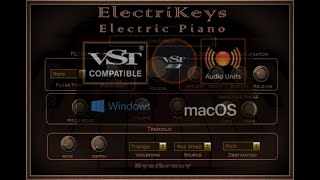 Video thumbnail for Electric Piano VST VST3 Audio Unit: Rhodes, Clavinet, Wurlitzer, Pianet, Dyno Piano, Electra-Piano by Syntheway Virtual Musical Instruments