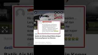 Download lagu Koper Kaesang Nyasar Ke Medan, Batik Air Minta Maaf, Gini Kata Netizen #shorts #kaesang #batikair mp3 Download lagu Koper Kaesang Nyasar Ke Medan, Batik Air Minta Maaf, Gini Kata Netizen #shorts #kaesang #batikair mp3