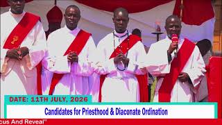 Soroti Catholic Diocese 2026 Priesthood And Diaconate Candidates | Anyara | 11th July, 2026