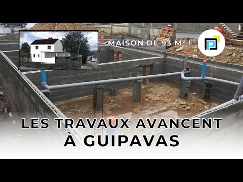 Les travaux avancent à Guipavas - Maison de 93 m² - Perco Constructions
