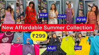 Download lagu ₹299😱Ikkat Ajrak Gamthi Affordable Summer Collection | Vadodara Local Market mp3