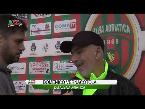 Prima categoria girone D.  Alba Adriatica - Sant'Omero 1 - 2. Servizio e interviste