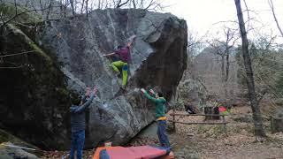 Video thumbnail of Frank Morris, 7b. Brione