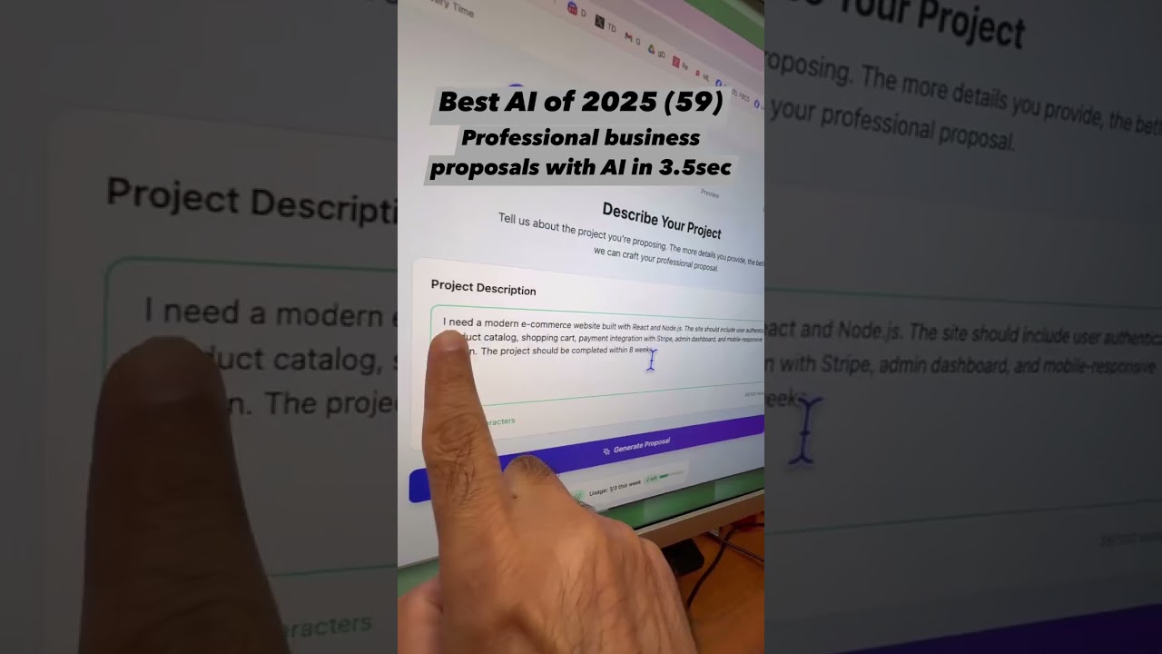 Use this AI to create professional business proposals in second