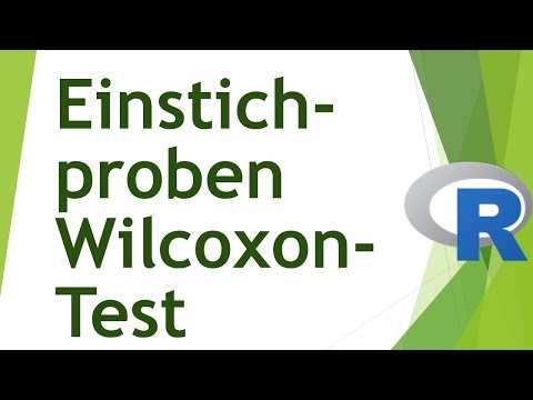 Einstichproben-Wilcoxon-Test in R - Daten analysieren in R (01)