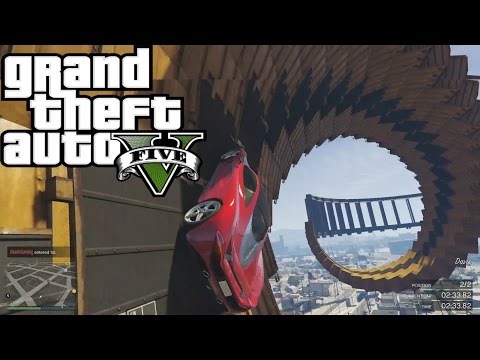 SPIRAL TO WALLRIDE ( GTA 5 RACE ) Funny moments #14