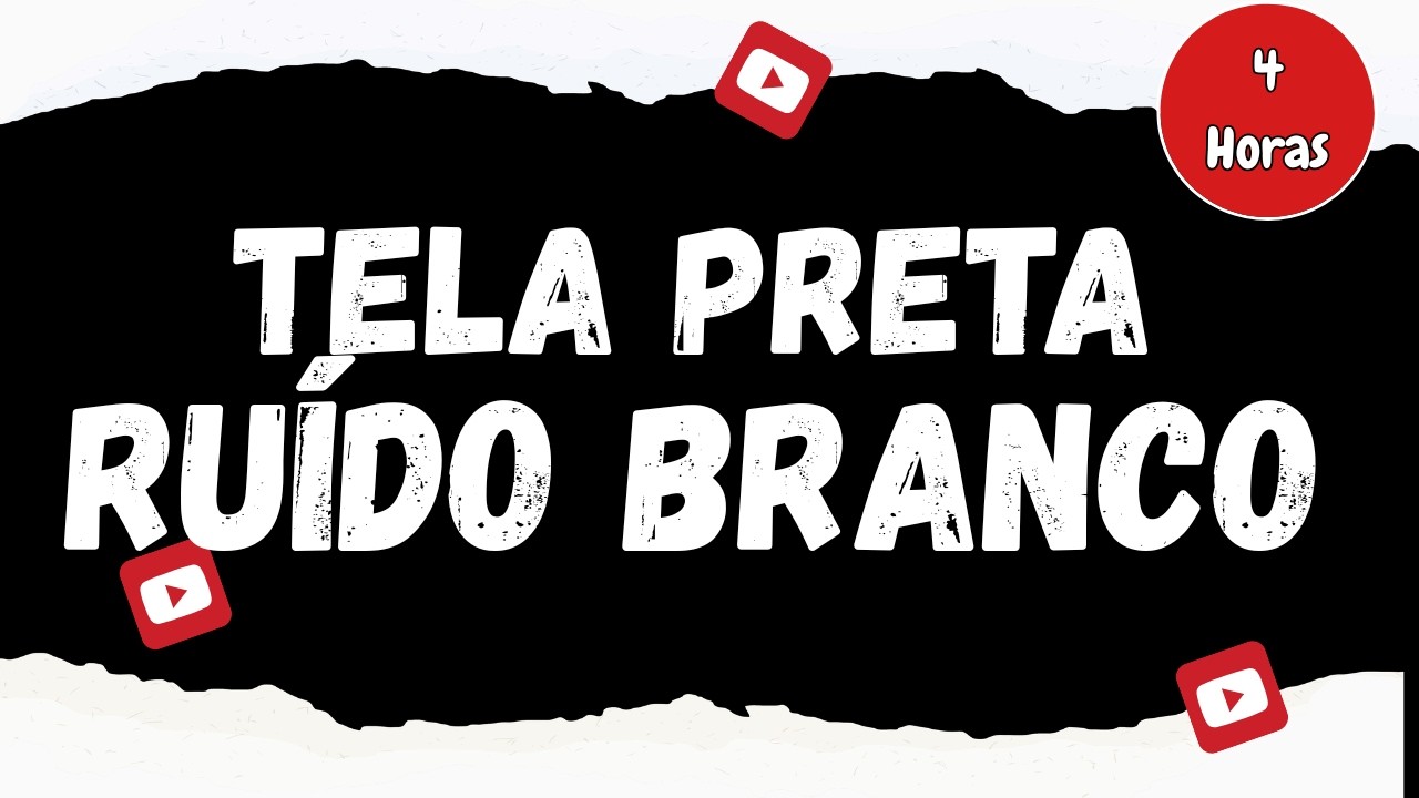 RUÍDO BRANCO PODEROSO COM TELA PRETA PARA SONO PROFUNDO E RELAXAMENTO TOTAL 🕒 4 HORAS 💤 WHITE NOISE
