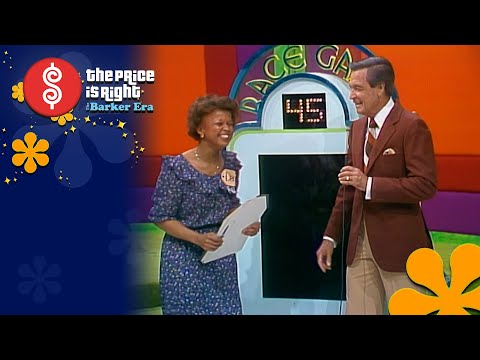 Flight Attendant Wastes No Time Trying to Win RACE GAME! - The Price Is Right 1983