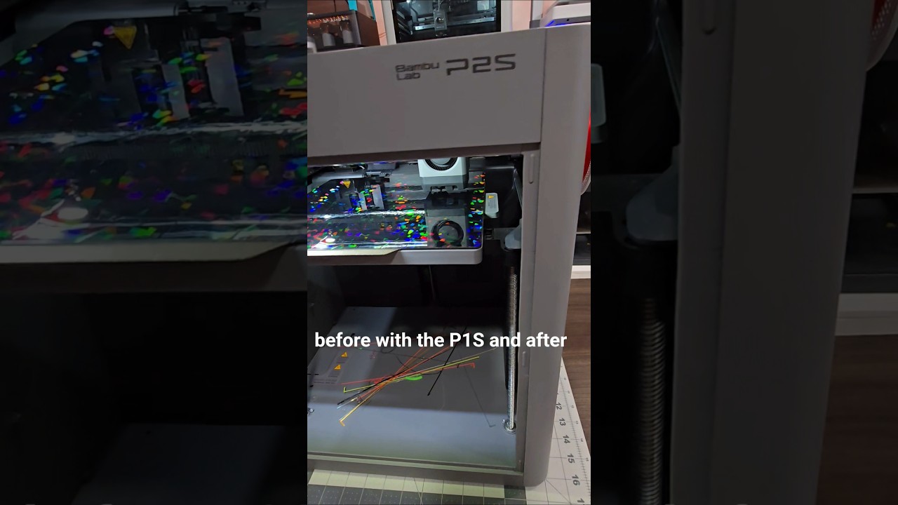 Small but mighty upgrade to the Bambu Lab P2S - a little cleanout ramp!