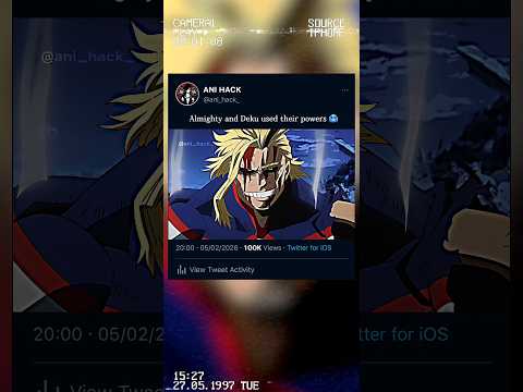 Almighty and Deku used their powers 💀☠️  #myheroacademia#edit#amv#mha#bnha#anime