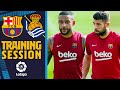 LAST TRAINING SESSION BEFORE FIRST LALIGA MATCH AGAINST REAL SOCIEDAD ⚽??