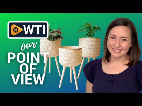 Chi An Home Bamboo Indoor Wicker Planters with Stands - WTI product video review