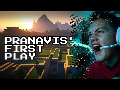 UNBELIEVABLE!! Pranav's First Time Playing Minecraft LIVE!