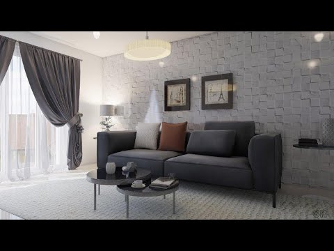 Beautiful 2 Bedroom Apartment Interior Design, Two Bedroom Flat Interior Designs, InteriorDesignz SR