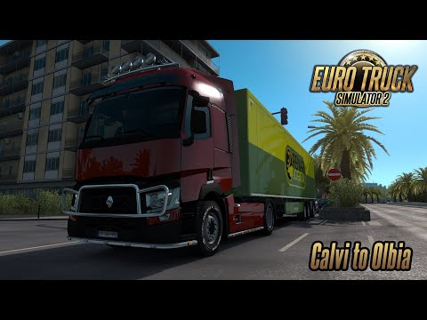 Euro Truck Simulator 2 1.36 Open Beta - Renault T - Calvi (FR) to Olbia (IT)