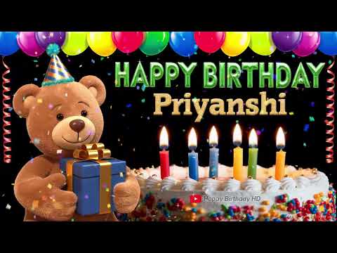 Priyanshi Happy birthday To You - Happy Birthday song name Priyanshi 🎁 🎂