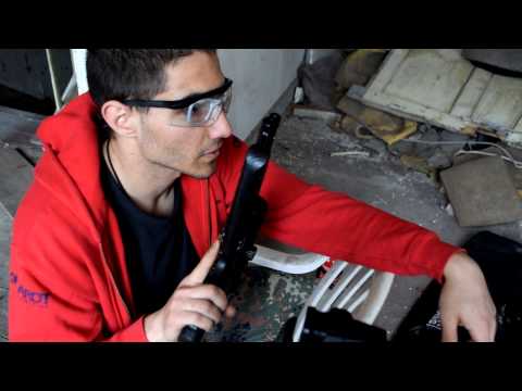 Crosman 1377 vs Akku (Schusstest?)