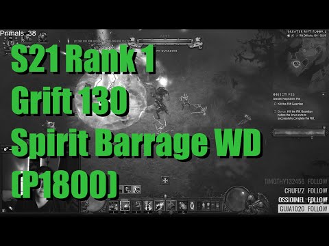 Season 21 Solo 130 Spirit Barrage WD Rank 1 (P1800)