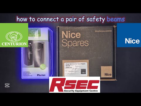 Connecting safety beams to a Drive 300