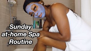 SUNDAY at-home PAMPER ROUTINE ft. TEAMIBLENDS BEAUTY MASK