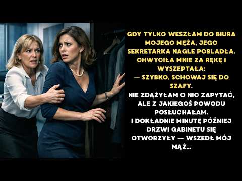 Sekretarka szepnęła: "Szybko do szafy!" Po minucie usłyszałam głos męża i zamarłam...