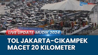 Arus Lalin Tol Jakarta-Cikampek Arah Jateng Macet Total Capai 20 Kilometer, Laju Kendaraan Lambat
