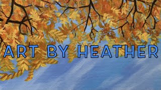BEGINNER Acrylic Painting / Time Lapse / Fall Leaves - "Under the Sky"