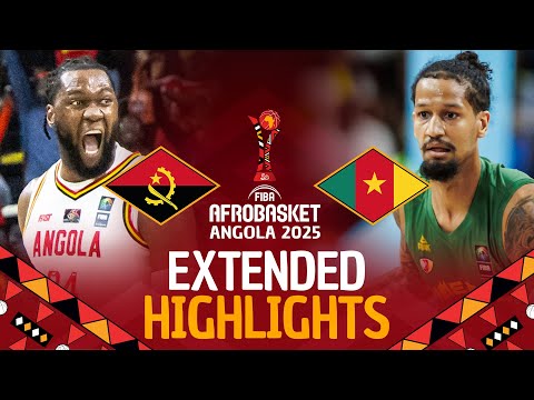 Angola 🇦🇴 vs Cameroon 🇨🇲 | Semi-Finals | Extended Highlights | #AfroBasket 2025