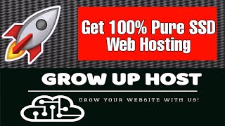 Get Pure SSD Web Hosting at Just ₹30/month on https://growuphost.com