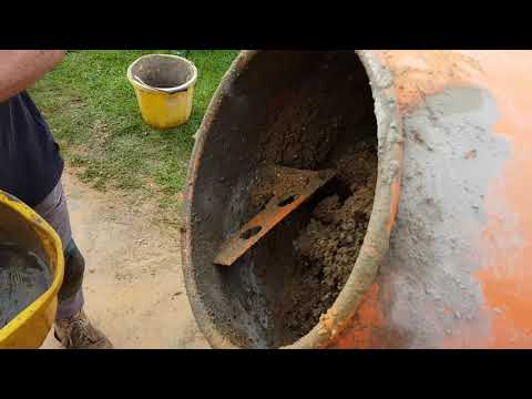 HOW TO: Mix concrete with a mixer (5:1)