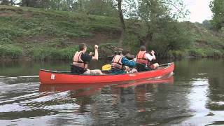 preview picture of video 'Ross-on-Wye to Symonds Yat by Canadian Canoe'