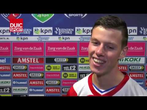 Nick Venema na afloop van FC Utrecht - De Graafschap