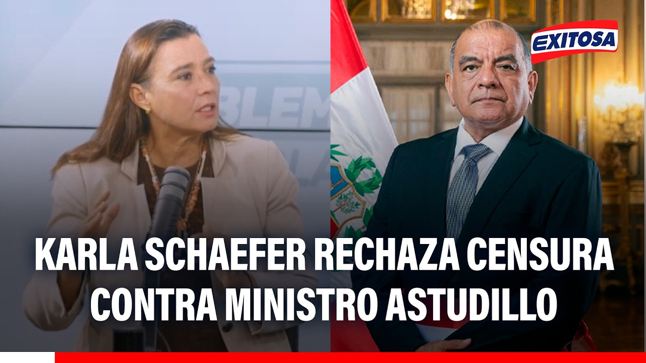 🔴🔵Karla Schaefer rechaza censura contra ministro Astudillo: "Los felices van a ser los delincuentes"