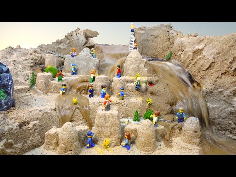 LEGO DAM BREACH - SAND CASTLE NATURAL DISASTER
