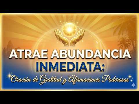 ATRAE ABUNDANCIA INMEDIATA: El Poder de la Gratitud y Afirmaciones (Actívalo Ahora) ✨