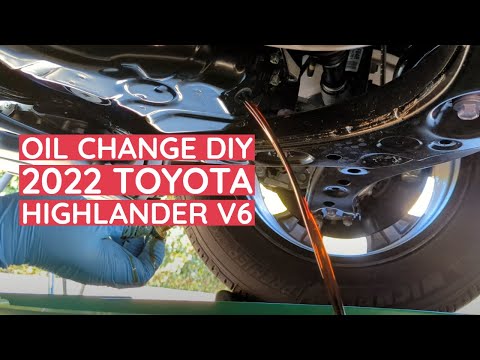 2020-2022 Toyota Highlander Oil Change DIY V6 Gas (Non-hybrid)