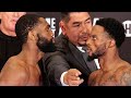 JARON ENNIS INTENSE FACE TO FACE WITH CUSTIO CLAYTON AS BOTH MAKE WEIGHT - FULL WEIGH IN VIDEO