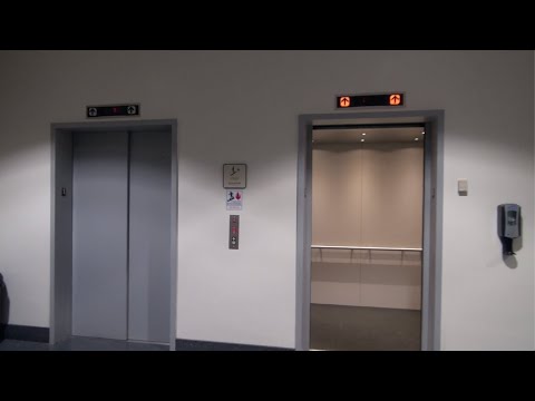 Very nice Dover Hydraulic elevators at Durham Hall Virginia Tech   HD 1080p