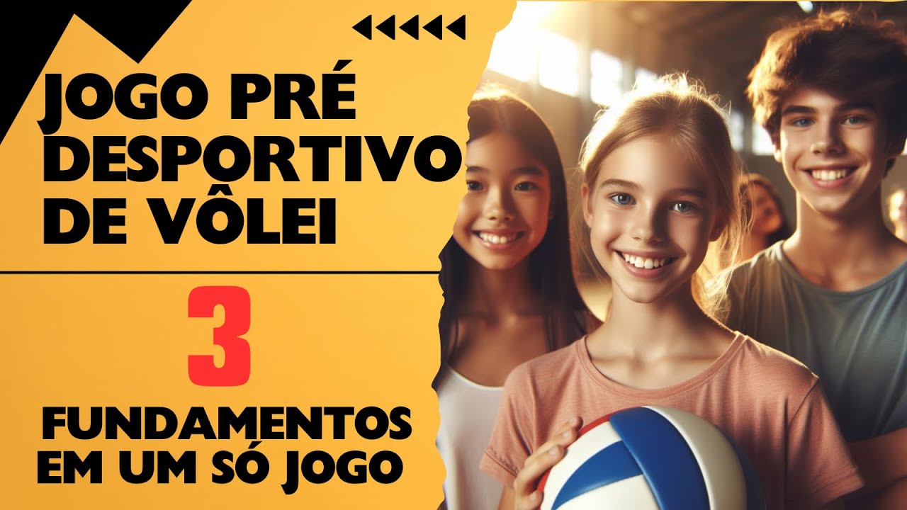Ensine VÔLEI de um jeito divertido - O MELHOR jogo pré desportivo de voleibol que já testei