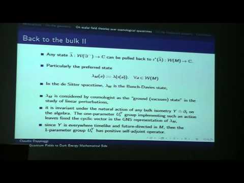 From Quantum Fields to Dark Energy, Claudio Dappiaggi