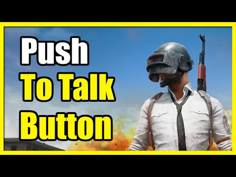 How to Speak in PUBG on PC using Push to Talk Button (Hold T to Speak)