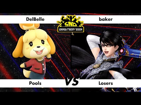CODENAME: Smash Next Door 2024 - Pools Losers - DelBelle (Isabelle) vs baker (Bayonetta)