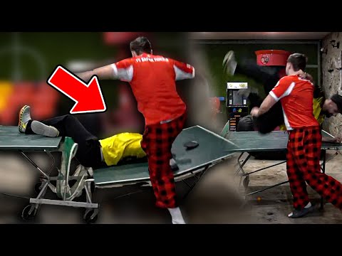 Jordan & Semih's table tennis match ends in aggression.